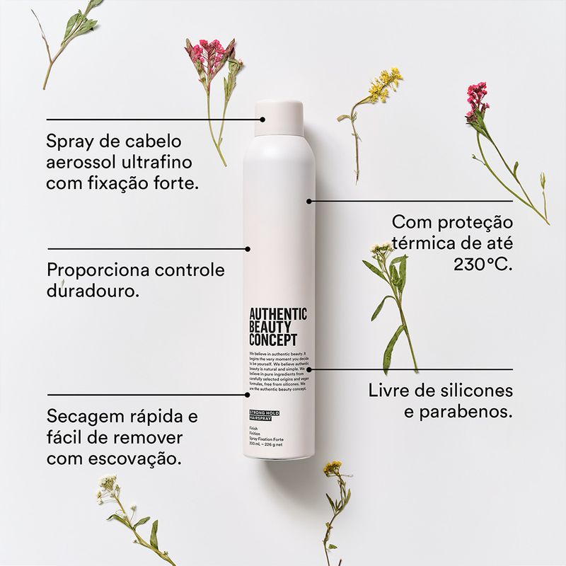Spray de Fixação Forte Authentic Beauty Concept Styling - Época